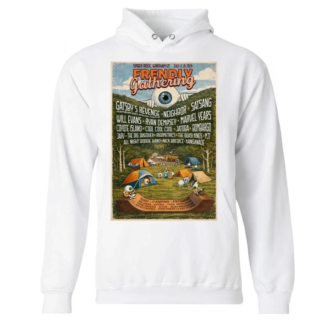 Frendly Gathering Windham VT Jul 17-18 2026 Poster Shirt
