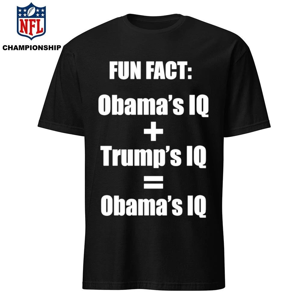 Fun Fact Obama And Trump IQ Shirt