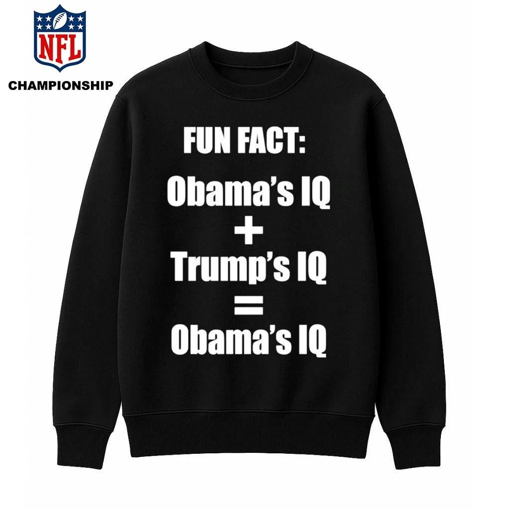 Fun Fact Obama And Trump IQ Shirt