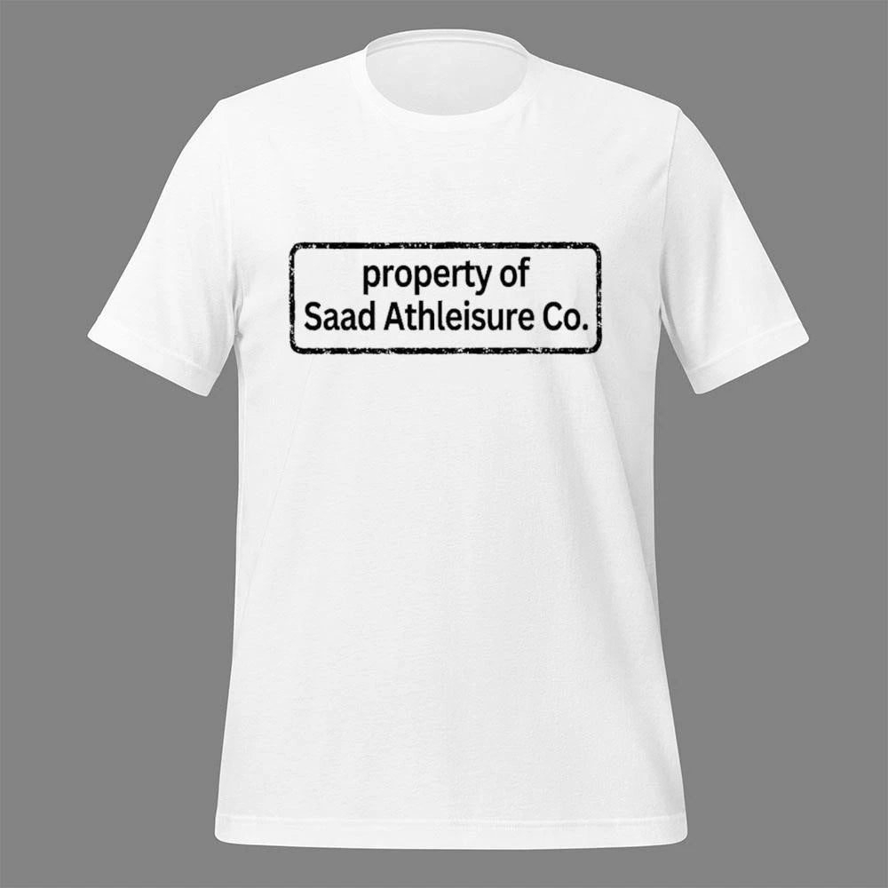Gad Saad Property Of Saad Athleisure Co Shirt