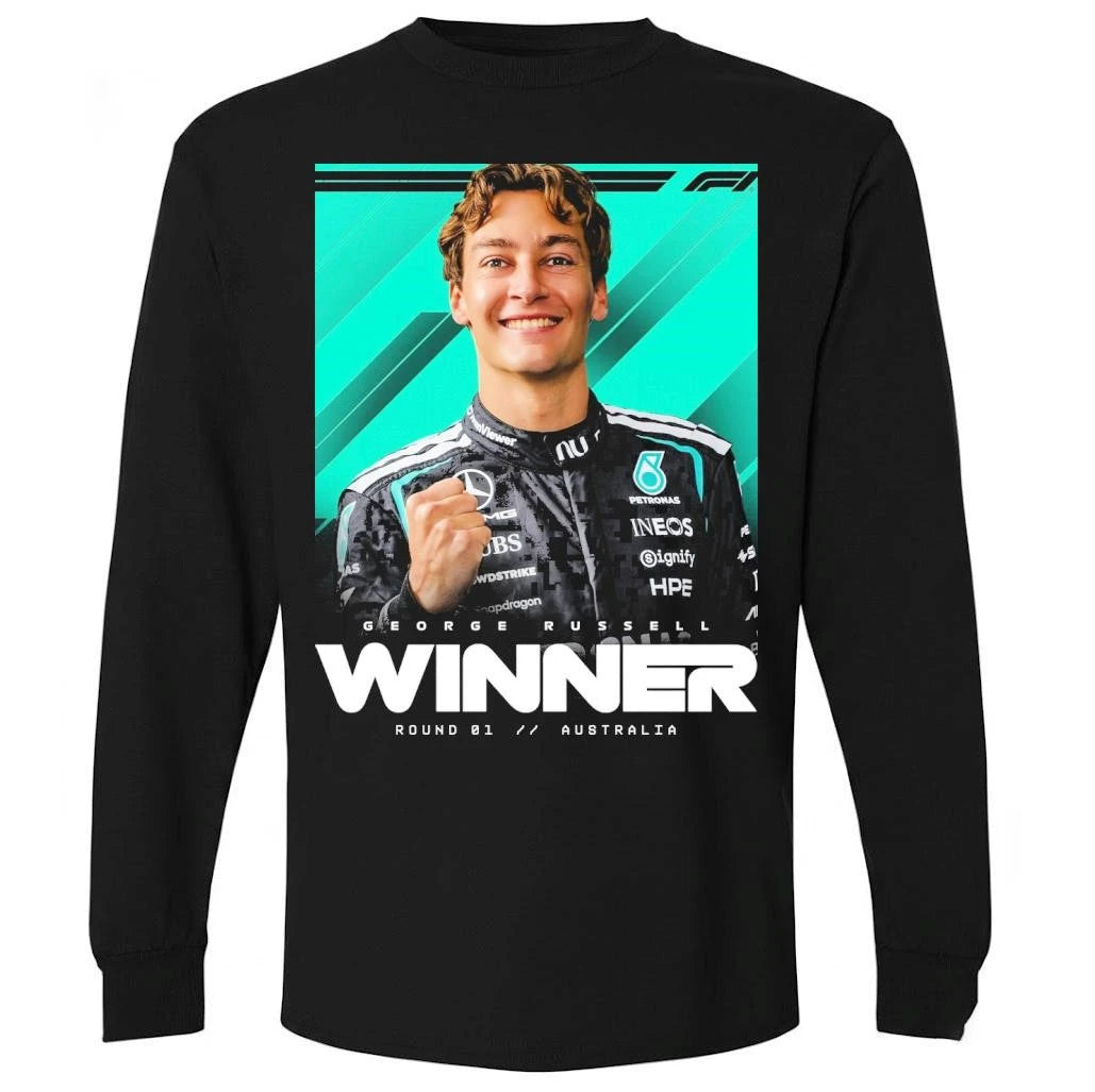 George Russell Melbourne Australia GP 2026 Winner Mercedes-AMG PETRONAS F1 Team Shirt