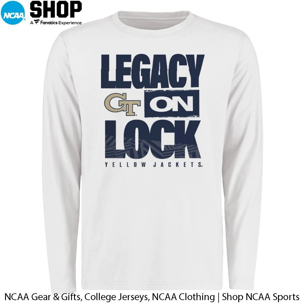 Georgia Tech Yellow Jackets 2026 Legacy On Lock On-Court March Madness T-Shirt