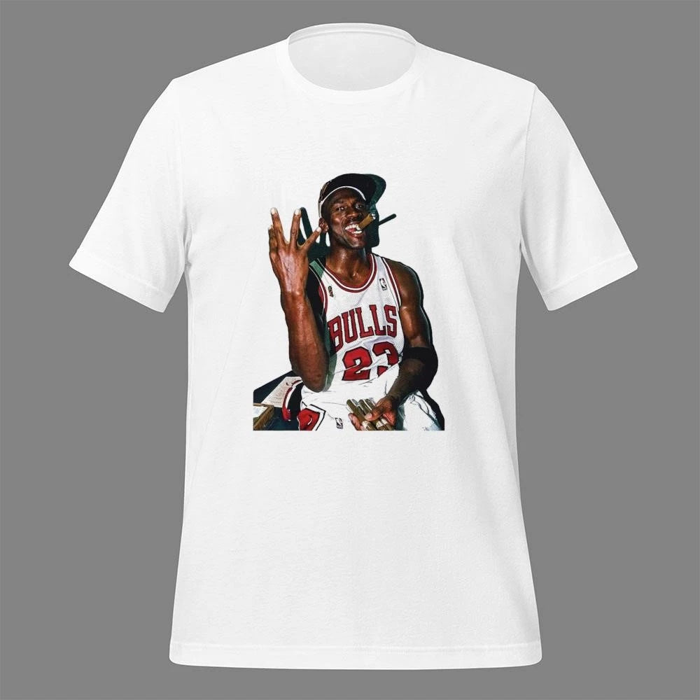 Giannis Rocking The Mj Championship Cigar Shirt