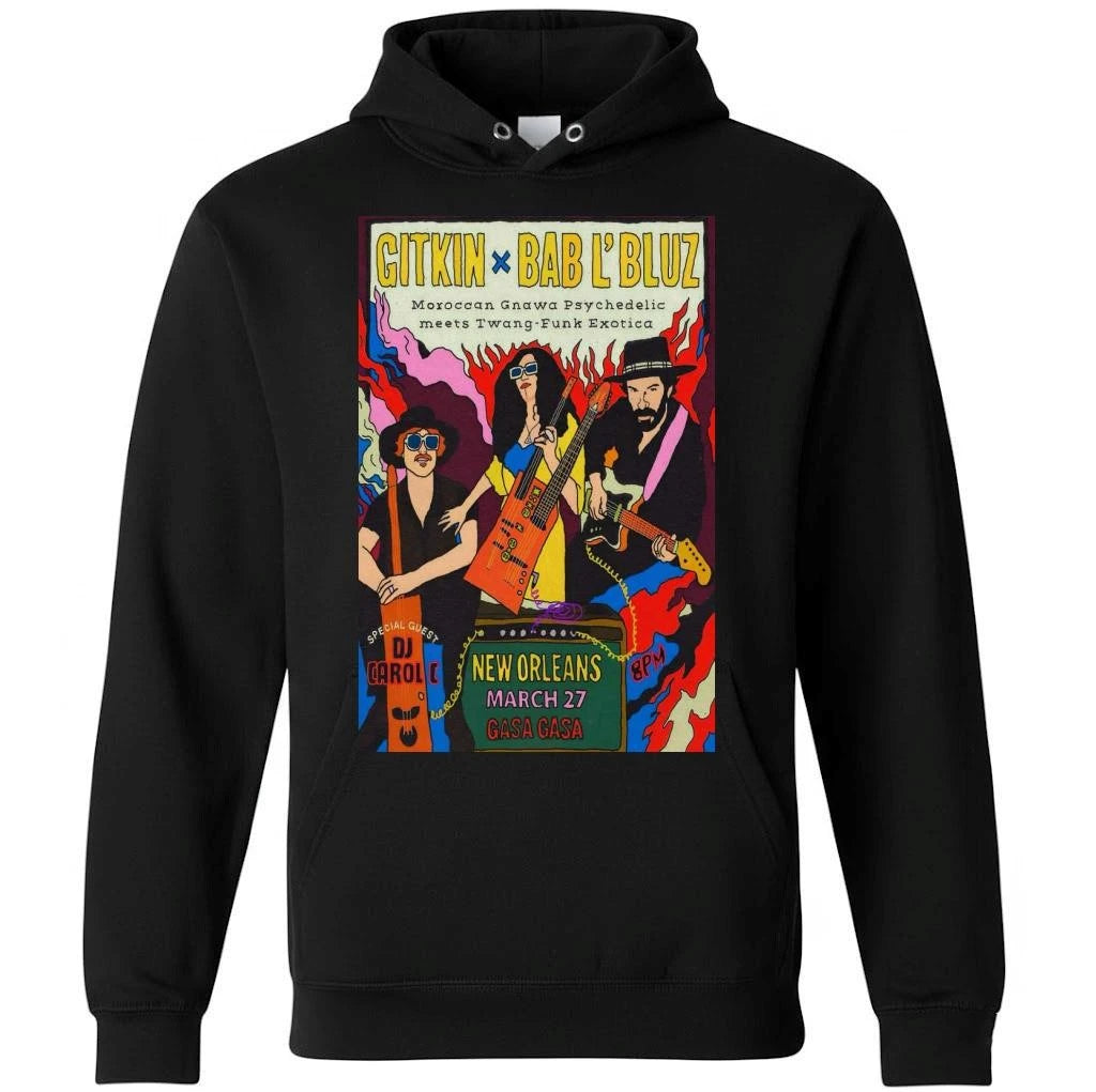 Gitkin With Bab L’Bluz March 27 2026 In New Orleans LA Poster Shirt