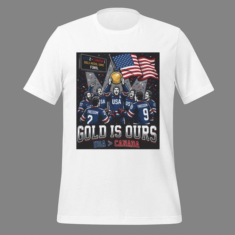 Gold Is Ours Hockey Shirt