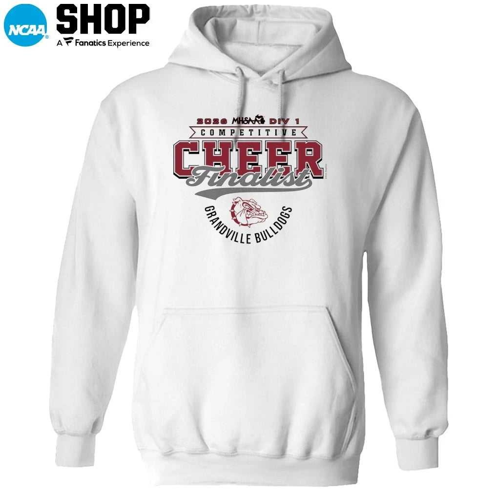 Grandville Bulldogs 2026 MHSAA DIV 1 Competitive Cheer Finalist T-Shirt