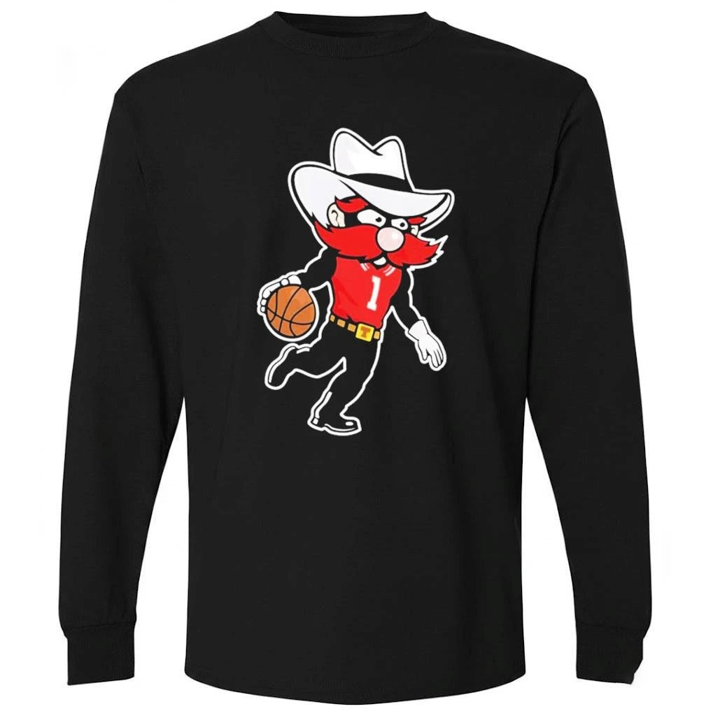 Grant McCasland Wears Raider Red Mascots Shirt
