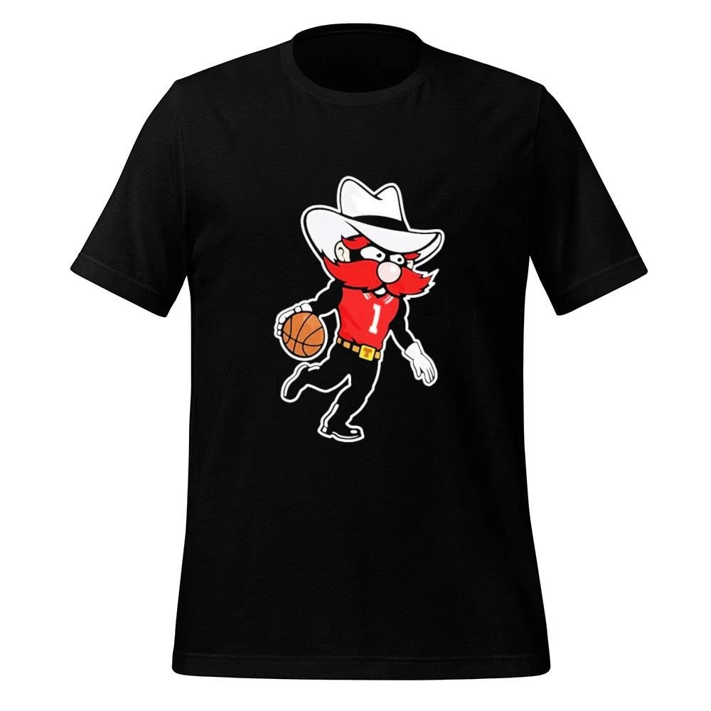 Grant McCasland Wears Raider Red Mascots Shirt