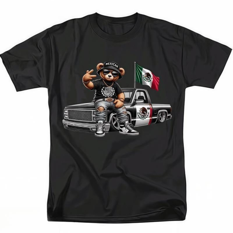 graphic tees Mens Fashionable Crew Neck T-Shirt