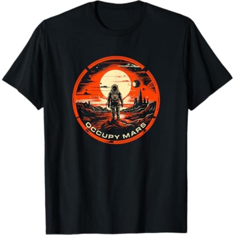 graphic tees Occupy Mars T-Shirt - Terraforming T-Shirt T-Shirt Hoodie, Sweatshirt | HypeDripTees.com