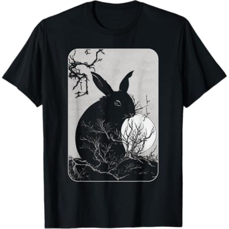 graphic tees Rabbit Lover, Rabbit and Moon T-Shirt Hoodie, Sweatshirt | HypeDripTees.com