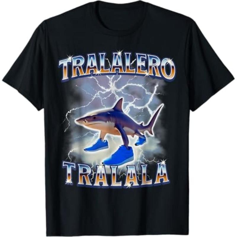 graphic tees Tralalero Tralala Shark Meme Bootle T-Shirt Hoodie, Sweatshirt | HypeDripTees.com