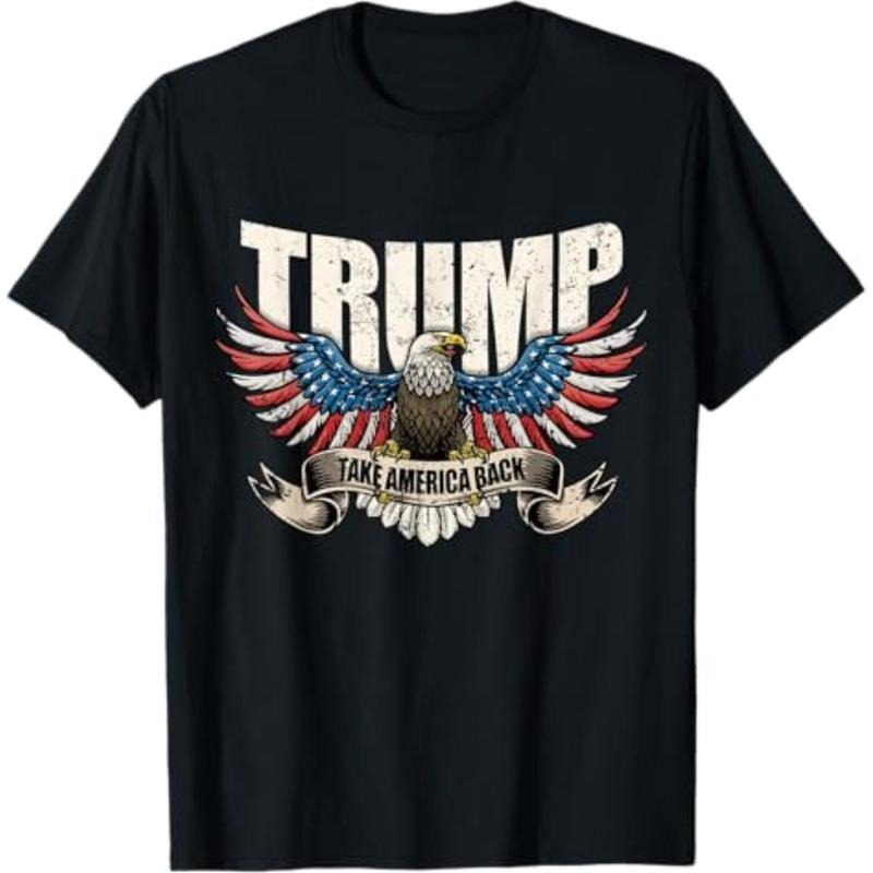 graphic tees Trump 2025 Flag Take America Back Men Women Donald Trump T-Shirt Hoodie, Sweatshirt | HypeDripTees.com