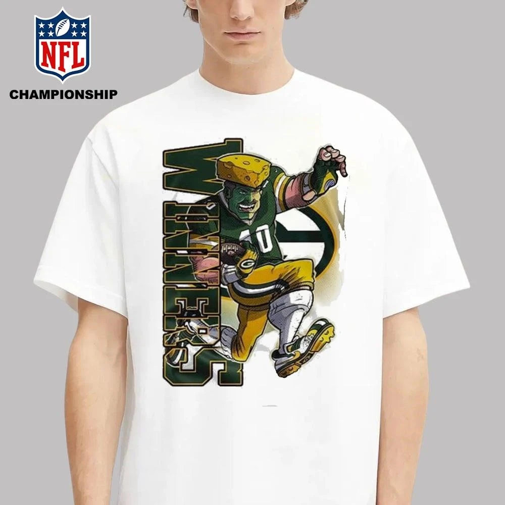 Green Bay Packers Playoffs 2025 Super Wild Card Weekend Division Champions Mascot Shirt