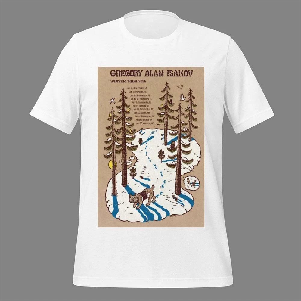 Gregory Alan Iskov Winter Tour 26 Poster Shirt