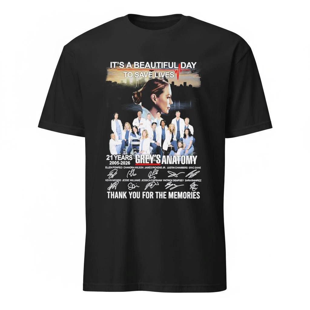 Grey’s Anatomy It’s A Beautiful Day To Save Lives Thank You For The Memories Shirt