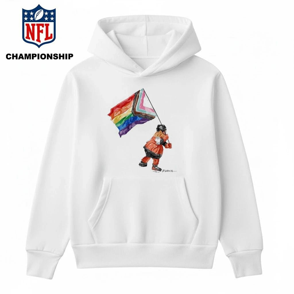 Gritty Mascot Pride Flag Shirt