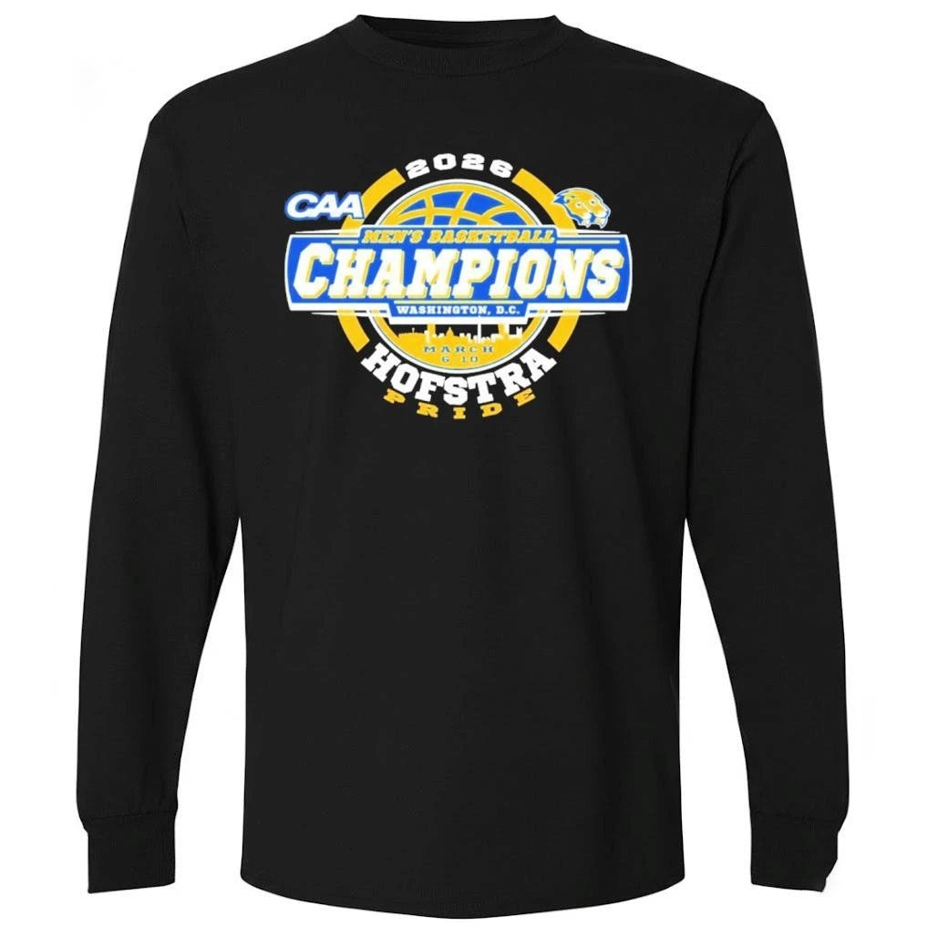Hofstra Pride University Men’s Basketball CAA Champions 2026 Shirt