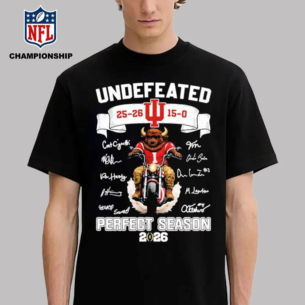 Hoosiers Flippin’ Undefeated 15-0 Perfect Season 2026 Shirt