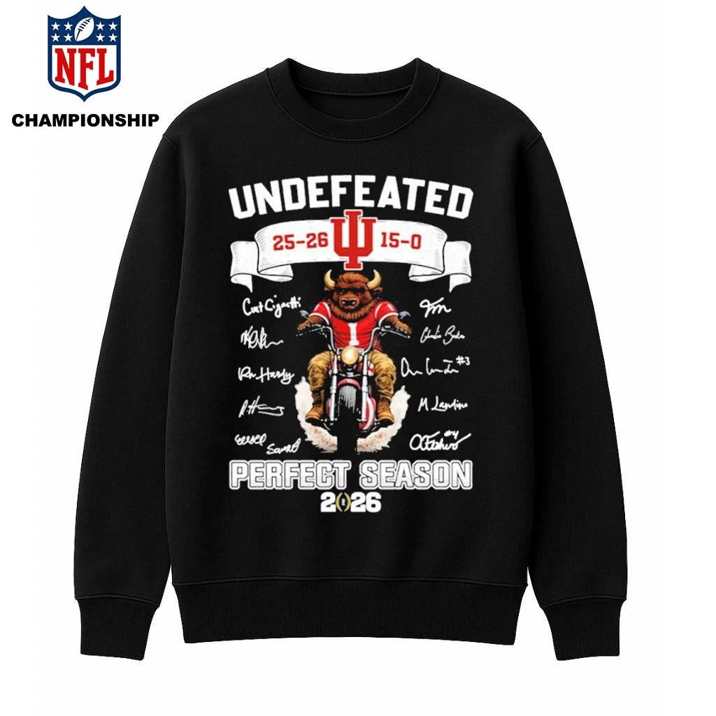 Hoosiers Flippin’ Undefeated 15-0 Perfect Season 2026 Shirt