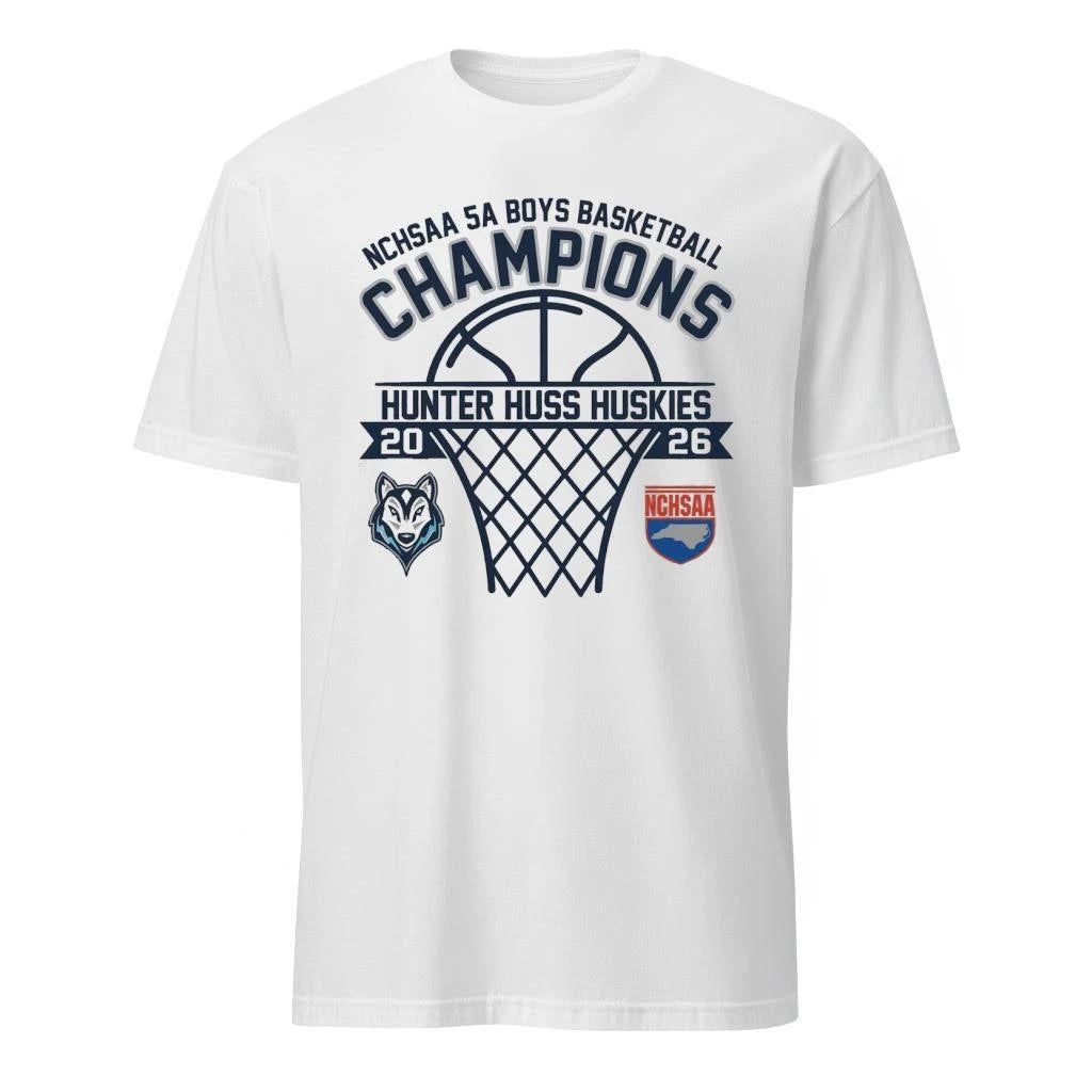 Hunter Huss Huskies 5A Boys Basketball Champions 2026 Shirt