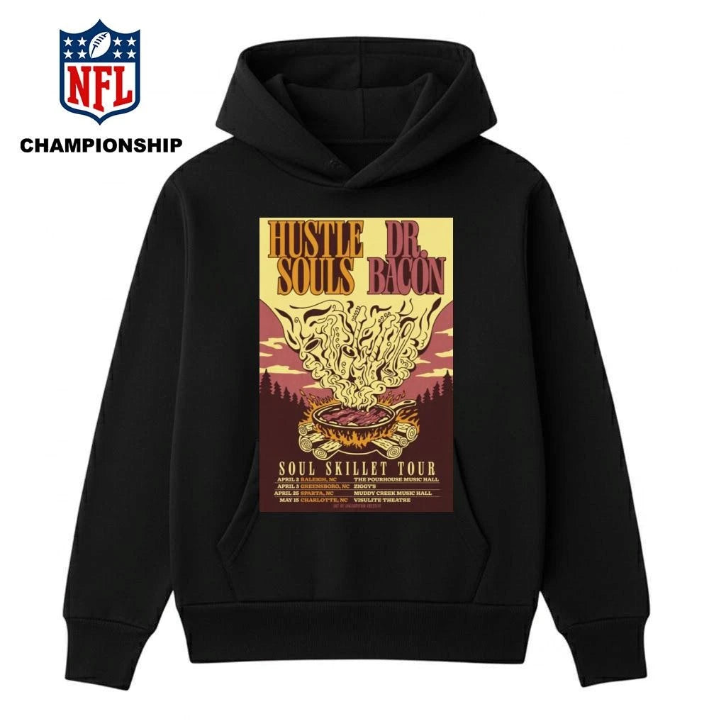 Hustle Souls &amp; Dr. Bacon Soul Skillet Tour 2026 Poster Shirt