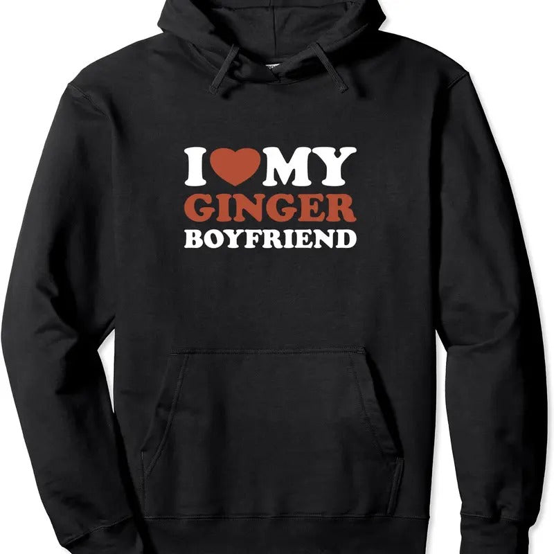 i love my ginger friend Hoodie | Unisex Hooded Sweatshirt T-Shirts | HypeDripTees.com