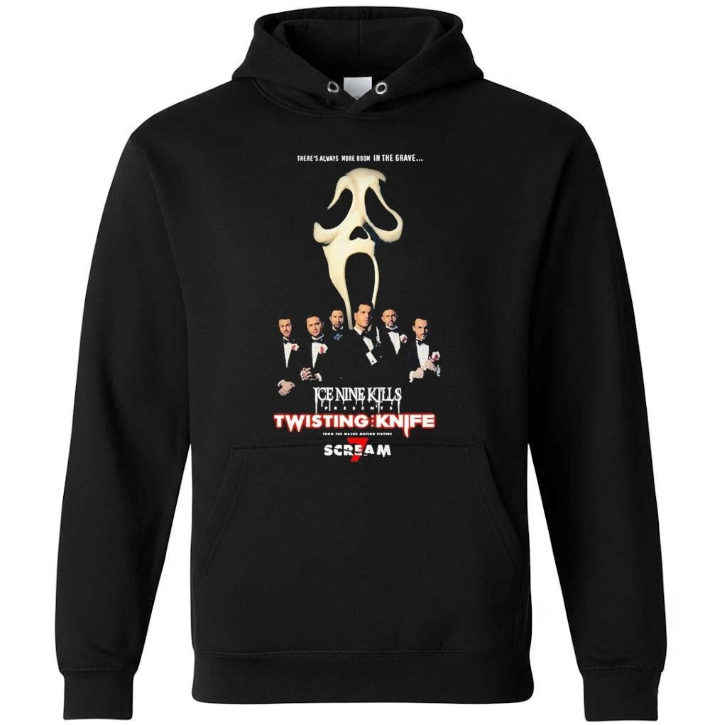 Ice Nine Kills x Scream 7 Merch Murder Marquee Tee Twisting Knife Ghostface Shirt