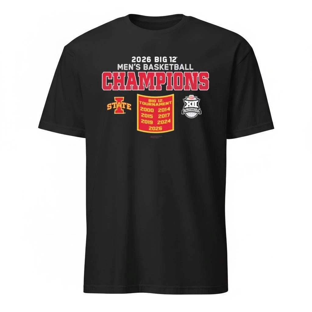 Iowa State Cyclones 2026 Big 12 Men’s Basketball Conference Tournament Champions Shirt