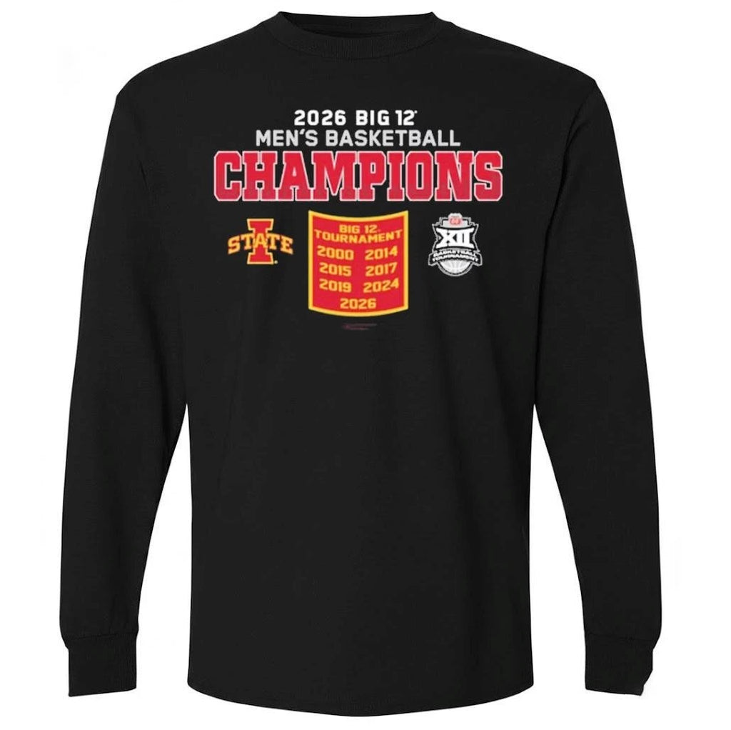 Iowa State Cyclones 2026 Big 12 Men’s Basketball Conference Tournament Champions Shirt