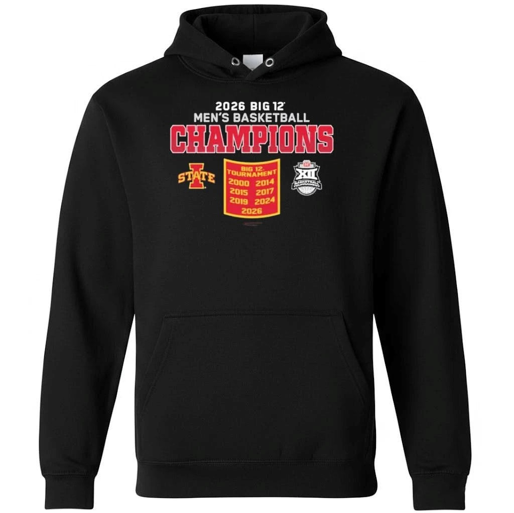 Iowa State Cyclones 2026 Big 12 Men’s Basketball Conference Tournament Champions Shirt