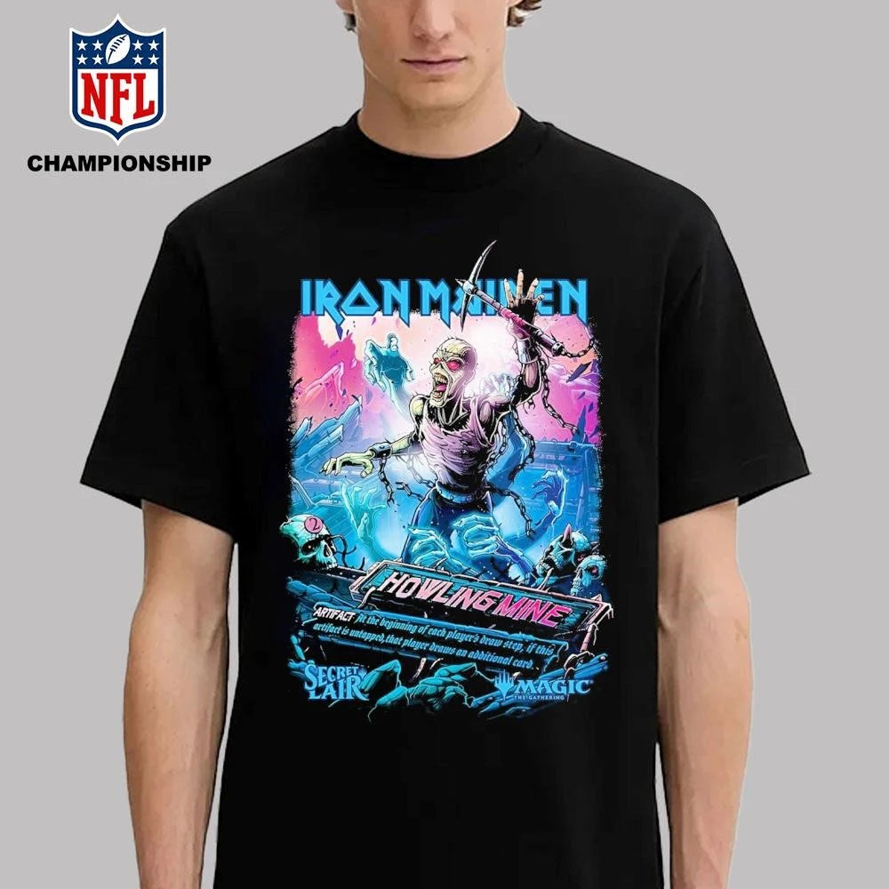 Iron Maiden X Magic The Gathering Howling Mine Eddie Shirt