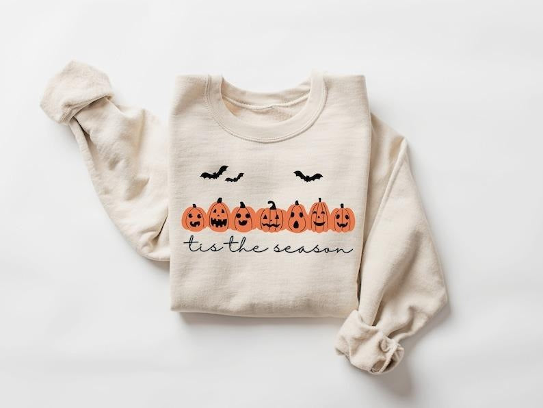 is The Season Halloween Sweatshirt,Halloween Sweatshirt,Spooky Season,Coffee Shirt,Halloween Gift Hoodie | HypeDripTees.com