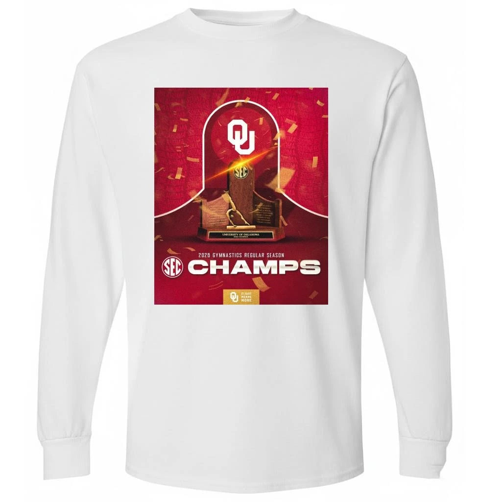 It Just Means More Oklahoma Sooners Women’s Gymnastics 2026 SEC Regular Season Champions Trophy Shirt