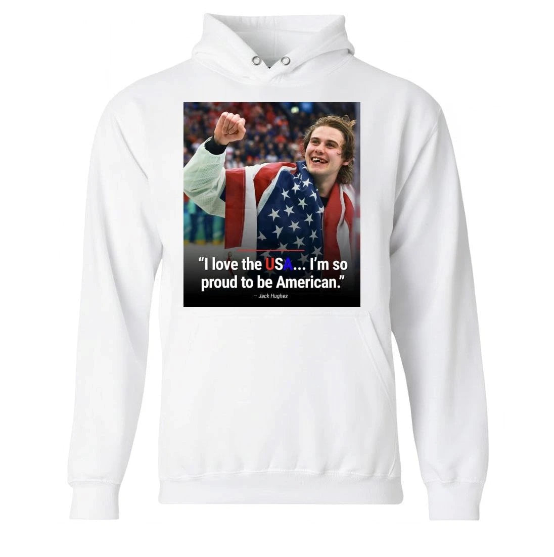 Jack Hughes I Love The USA I’m So Proud To Be America Shirt