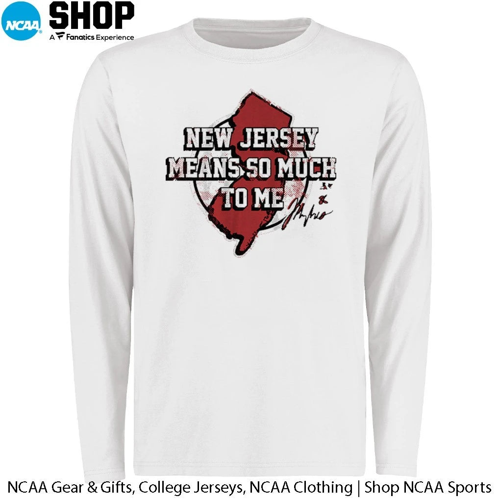 Jack Hughes New Jersey Means So Much To Me Signature T-Shirt