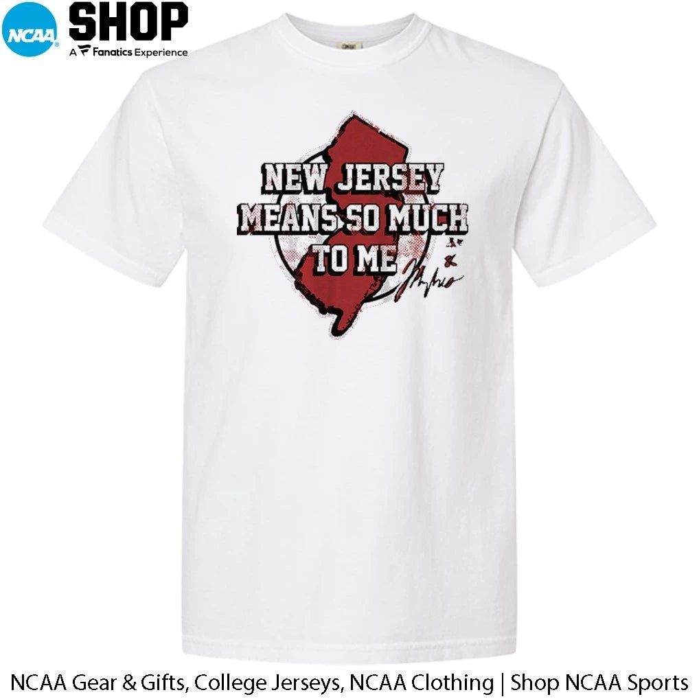 Jack Hughes New Jersey Means So Much To Me Signature T-Shirt