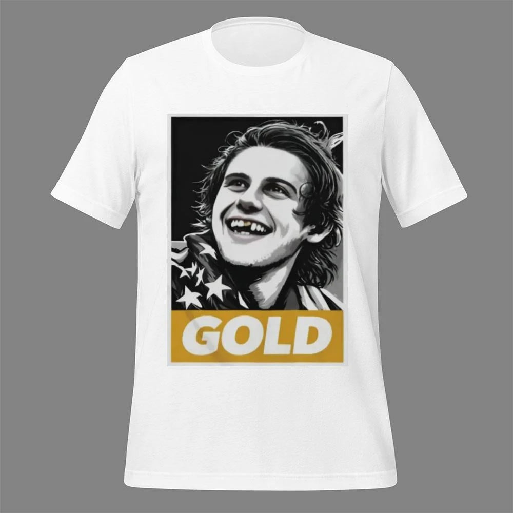 Jack Hughes Olympic Legend Golden Toothless Shirt