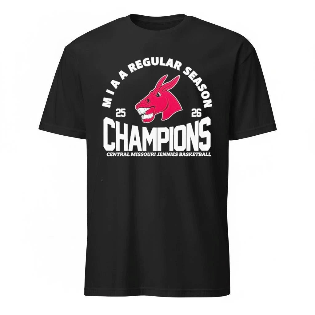 Jennies Basketball Miaa Regular Season Champions 2026 Edition Black Shirt