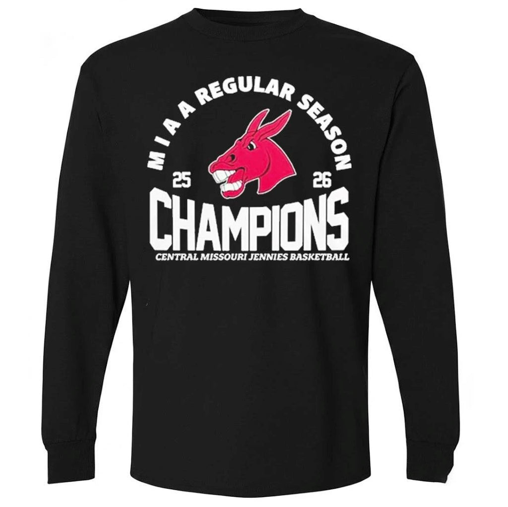 Jennies Basketball Miaa Regular Season Champions 2026 Edition Black Shirt