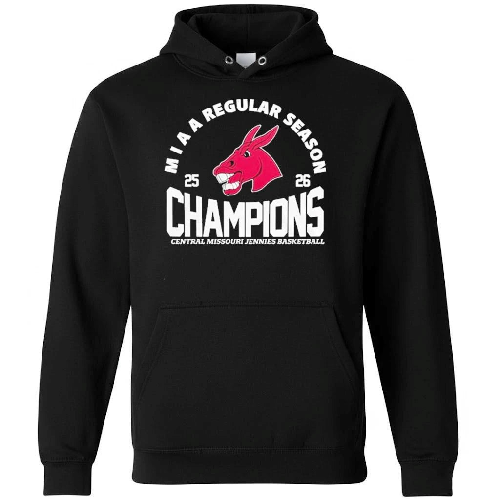 Jennies Basketball Miaa Regular Season Champions 2026 Edition Black Shirt