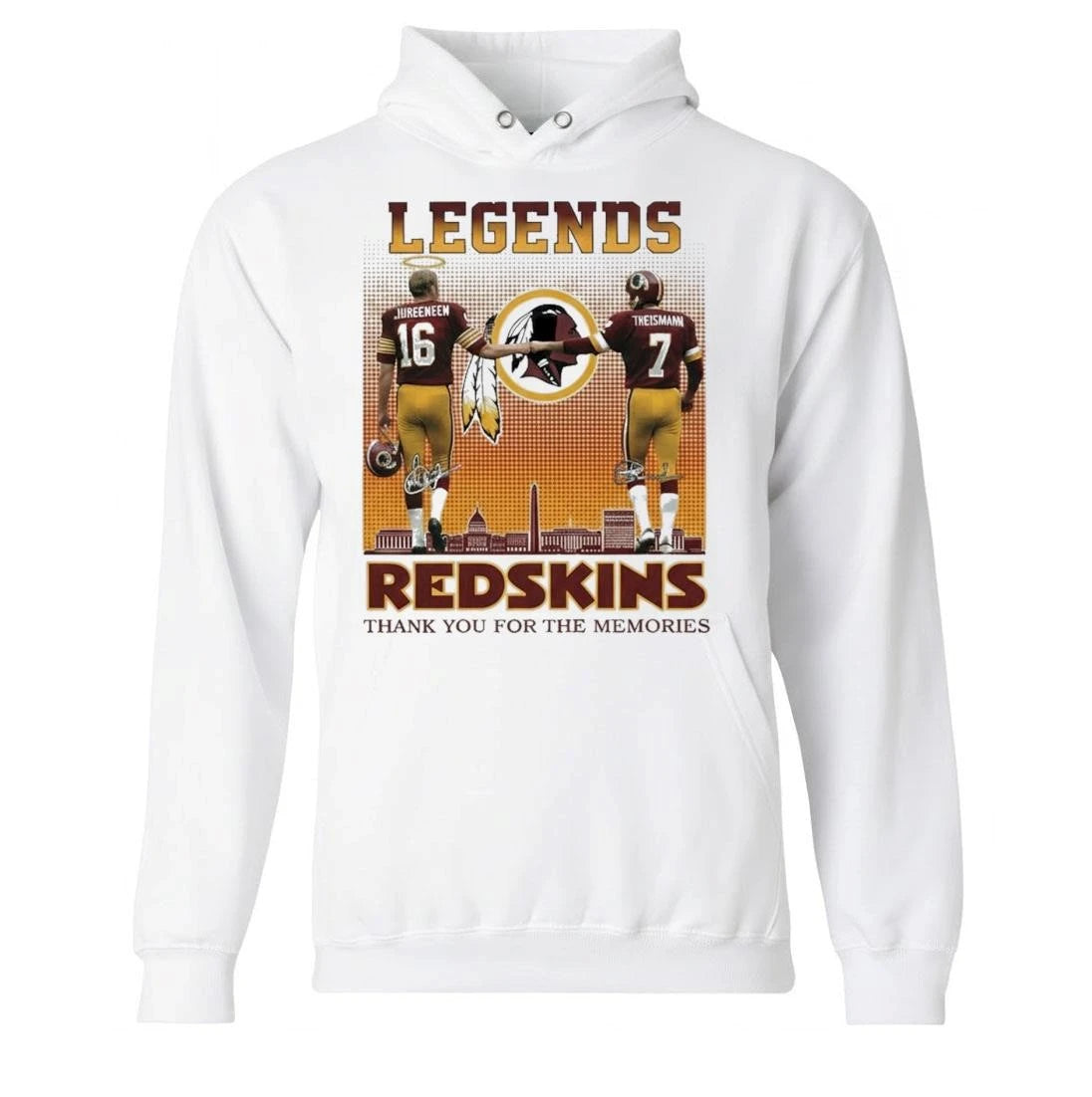 Jurgensen x Theismann Redskins Thank You For The Memories Shirt