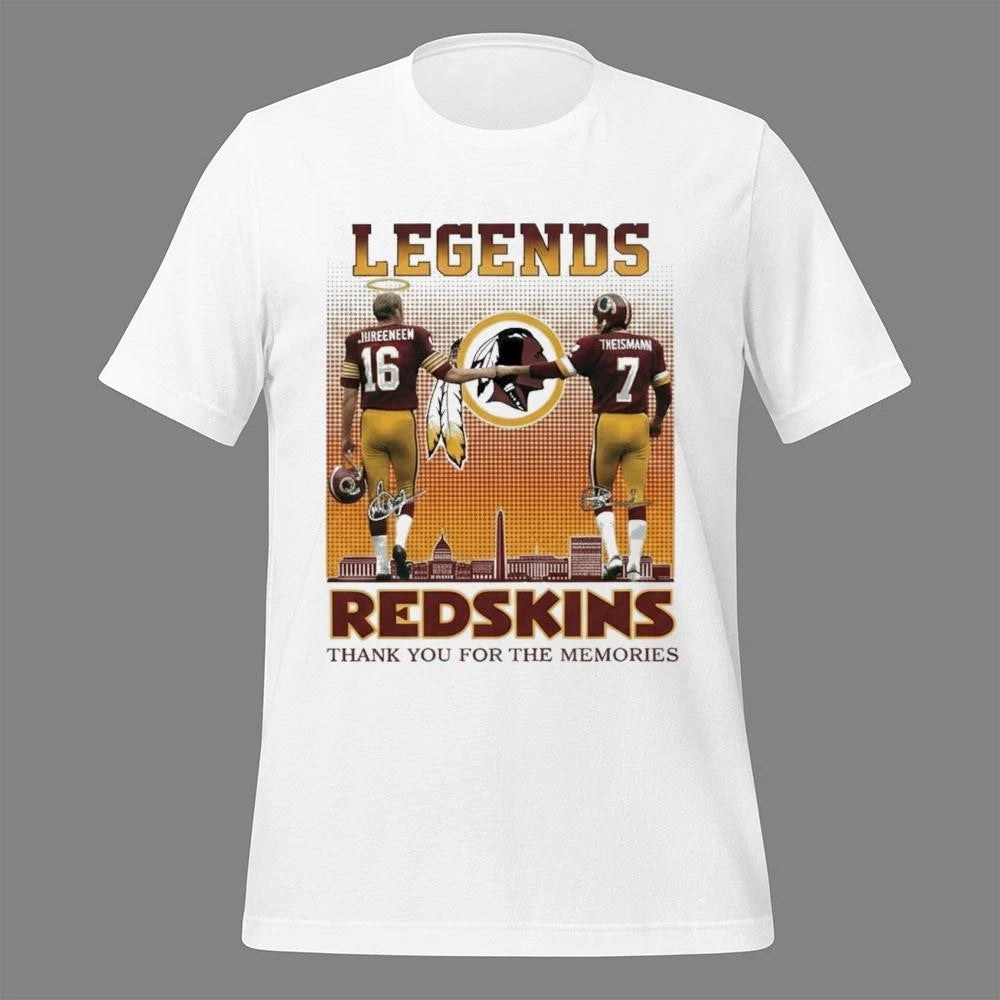 Jurgensen x Theismann Redskins Thank You For The Memories Shirt