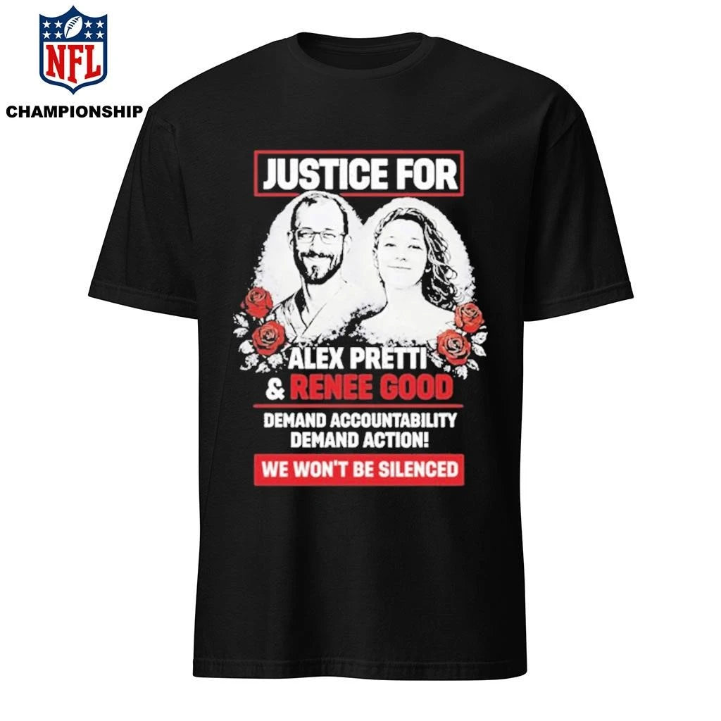 Justice For Alex Pretti And Renee Good We Won’t Be Silenced Shirt