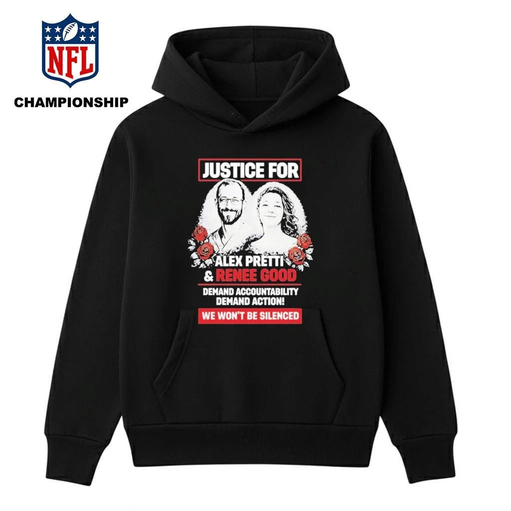 Justice For Alex Pretti And Renee Good We Won’t Be Silenced Shirt