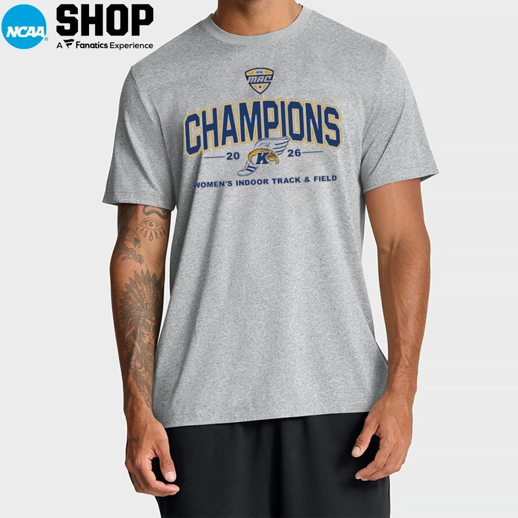 Kent State Golden Flashes MAC 2026 Women’s Indoor Track &amp; Field Champions T-Shirt