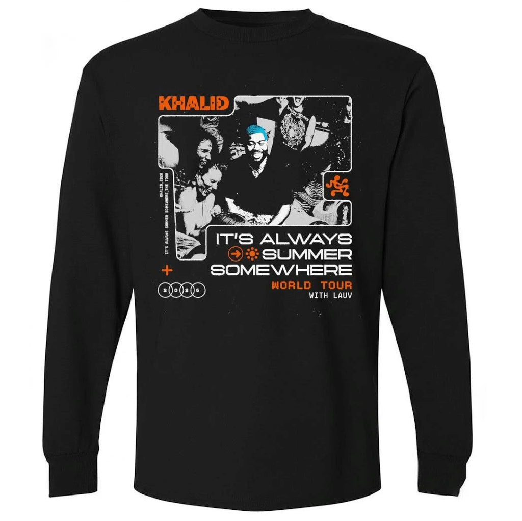 Khalid World Tour 2026 It’s Always Summer Somewhere Schedule Tour Dates Shirt