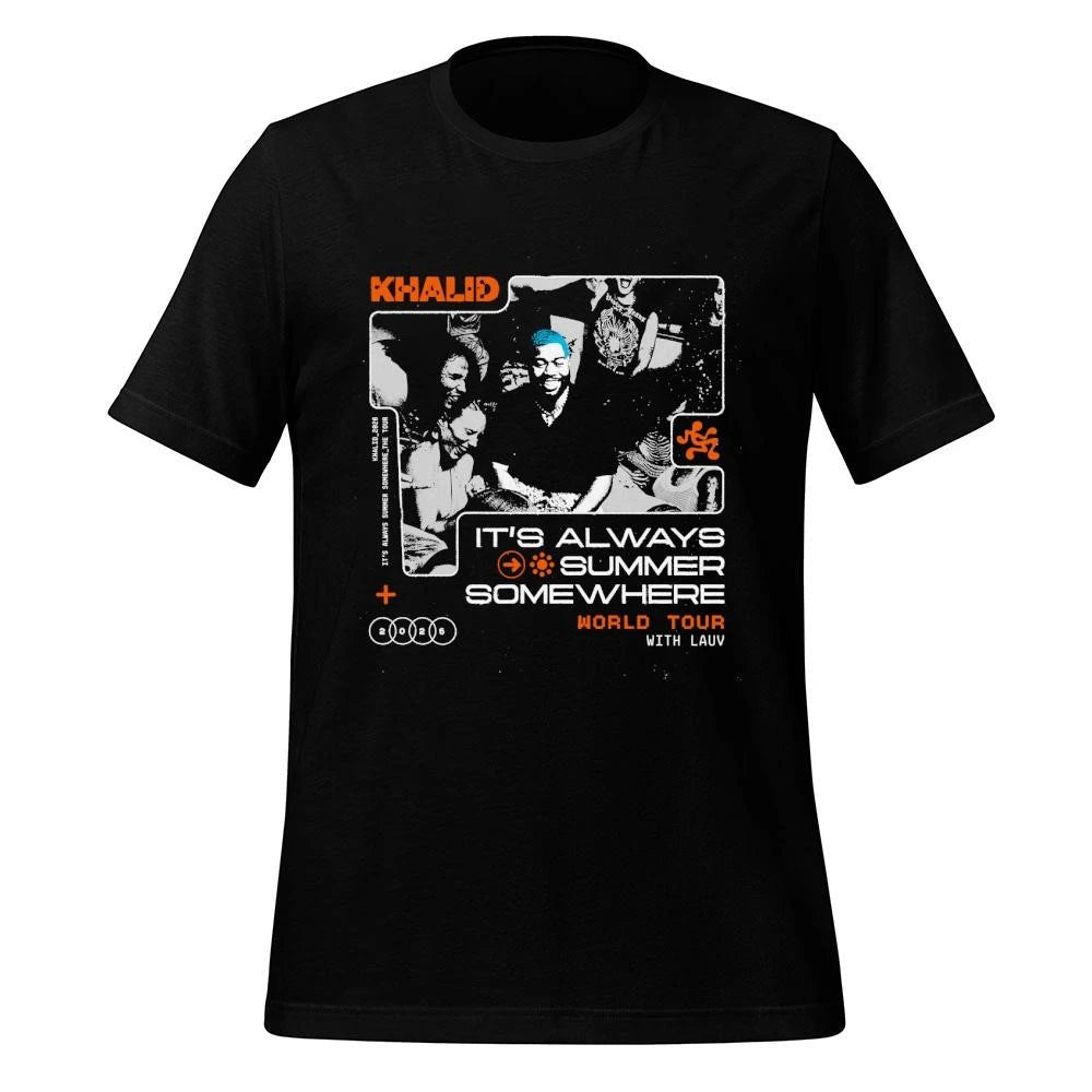 Khalid World Tour 2026 It’s Always Summer Somewhere Schedule Tour Dates Shirt