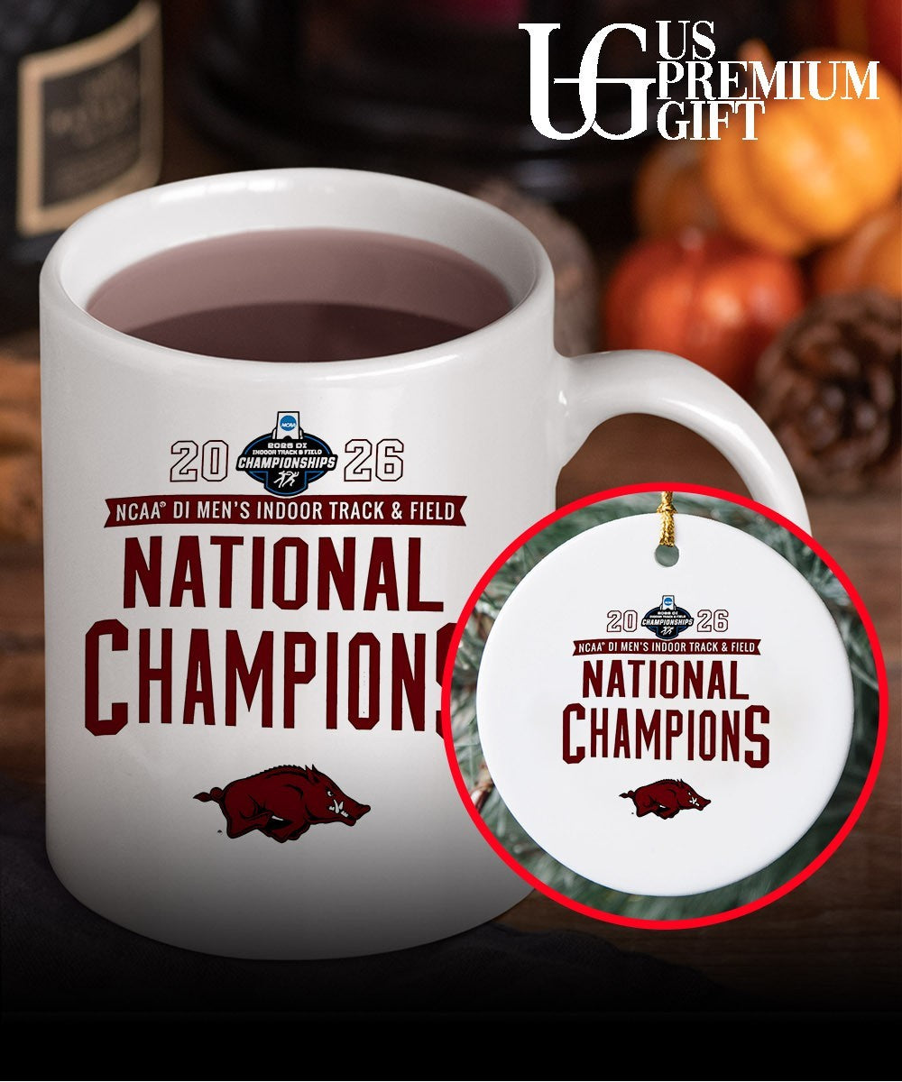 Arkansas Razorbacks 2026 NCAA Men’s Indoor Track & Field National Champions T-shirt