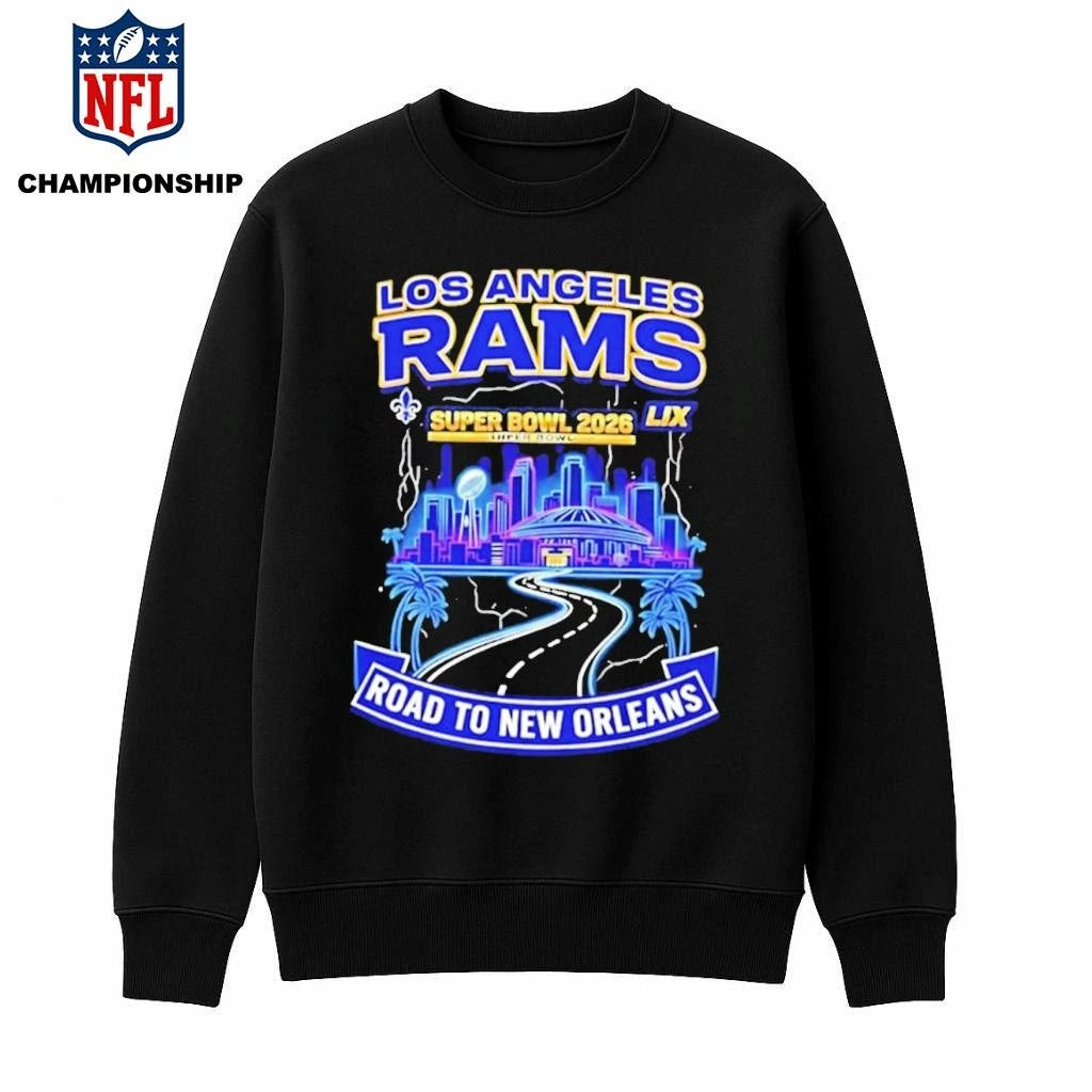La Rams Road To New Orleans SB 2026 Fan Shirt